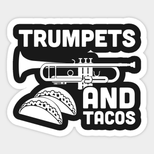 Trumpets And Tacos Sticker